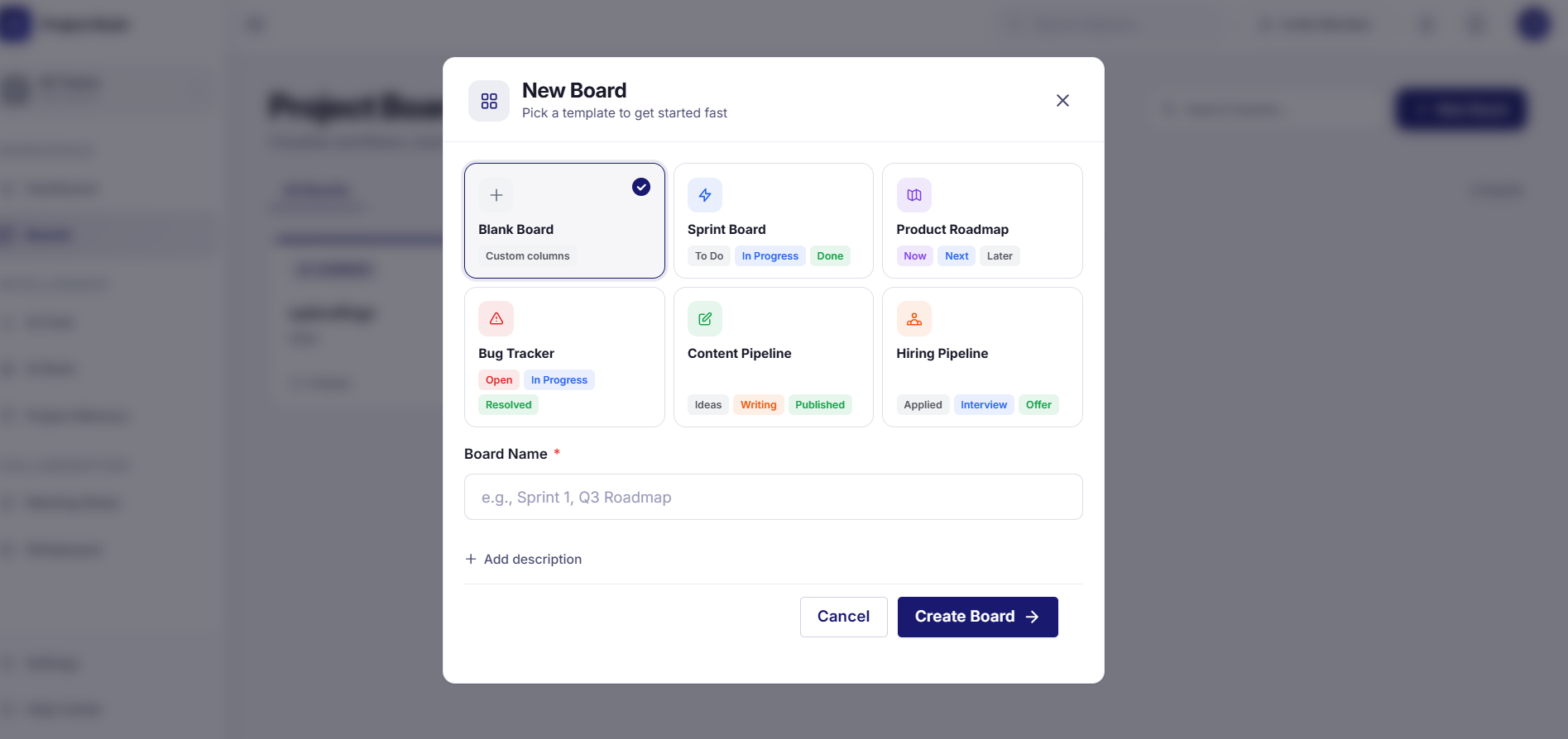 Boards preview